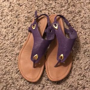 Purple sandals